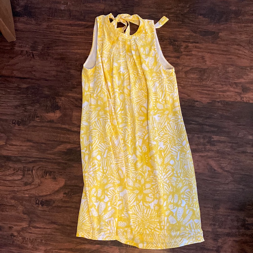 Yellow floral dress